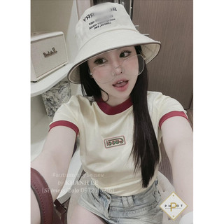Áo Phông Gu Chì Viền LoGo Thêu QCCC