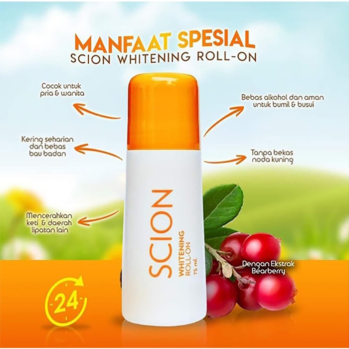 Lăn khử mùi Scion ngăn mùi hôi nách không làm ố quần áo làm sáng vùng da dưới cánh tay 75ml