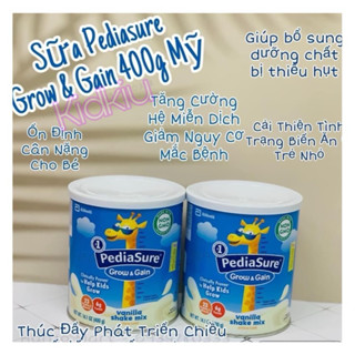   Date2026 Sữa Pediasure Grow and Gain - Pediasure Hươu cao cổ 400g Mỹ 