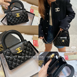 Túi Quai Dẹp Hoạ Tiết Trám Ô Size 20 Full Hộp Sang Chảnh
