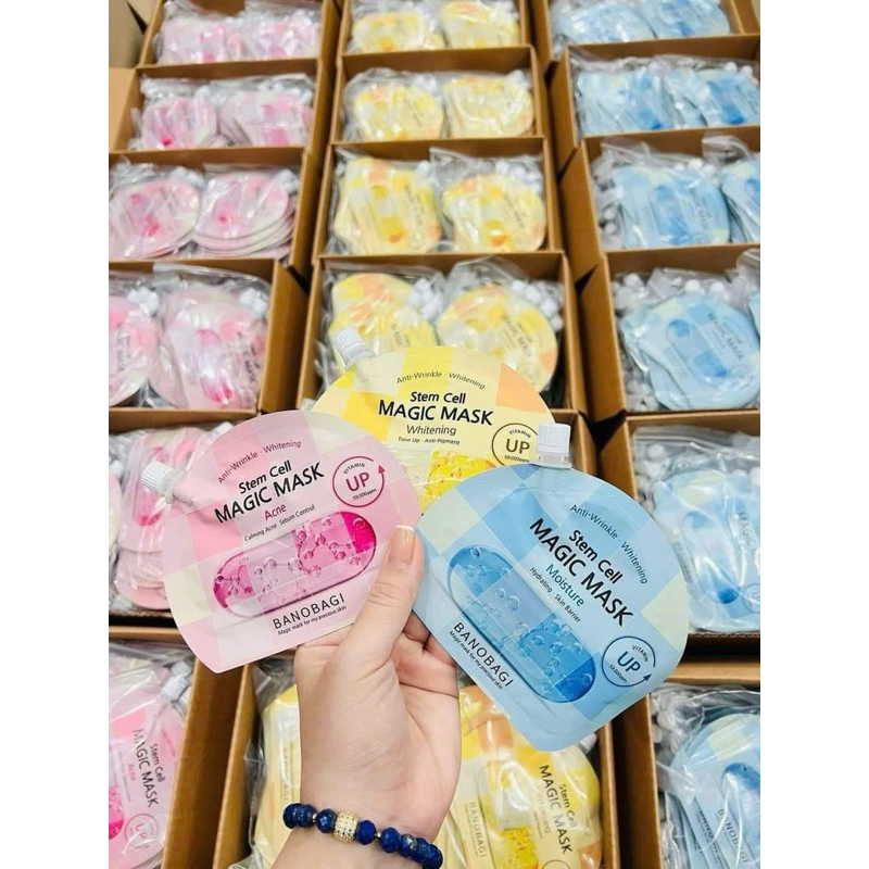 Mặt nạ ngủ Dạng Gel Dưỡng Ẩm Trắng Da Banobagi Stem Cell Magic Mask 23ml.