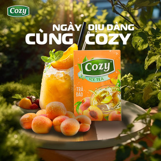 Trà Đào Cozy Hòa Tan Ice Tea (Hộp 16 Gói x 15gr)
