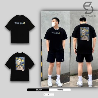 Áo Thun Unisex Local Brand SIMPLE "E" Form Oversize Cotton 100% VanGogh