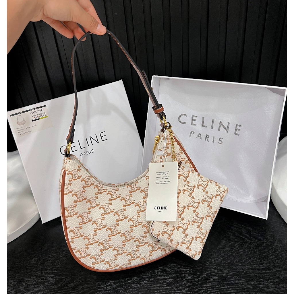 Túi kẹp nách CL tặng kèm ví siêu xinh full box đủ màu size 23cm