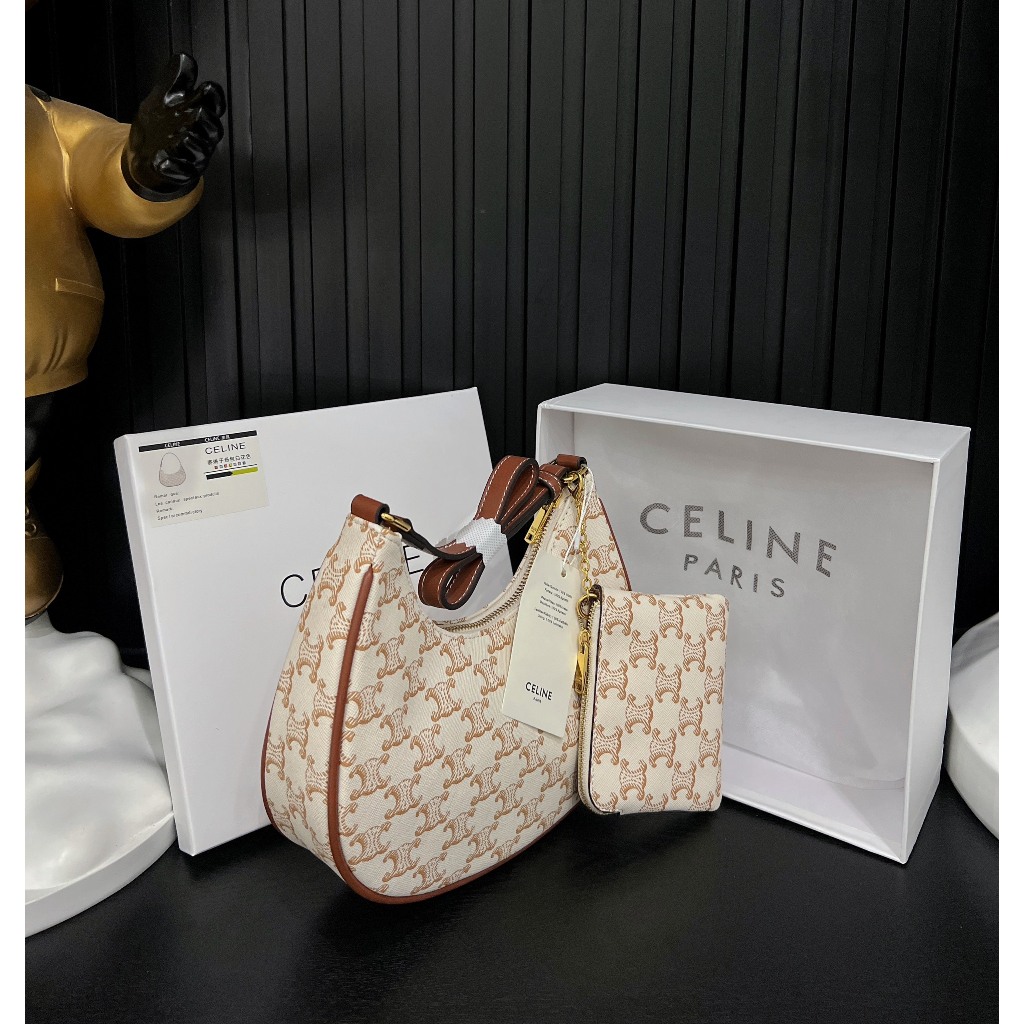 Túi kẹp nách CL tặng kèm ví siêu xinh full box đủ màu size 23cm