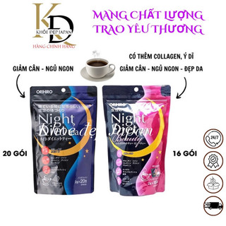 Trà night diet orihiro giảm cân tiêu mỡ nhật bản túi 20 gói