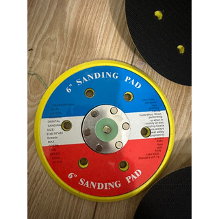 Đế máy chà nhám hơi 150mm có hút - đế 6 inh