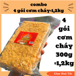 Combo 4 gói cơm cháy( 1,2kg)- cơm cháy shop Đạt nông sản