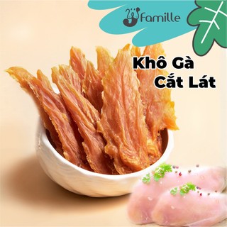 [NGUYÊN CHẤT]Khô Gà Vịt Cắt Lát, Cung Cấp Protein Sạch. Thức Ăn Bổ Sung Cho Chó JFamille. JF05