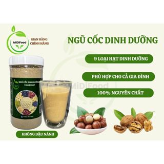 Ngũ cốc 9 loại hạt không đậu nành Midifood, giàu dưỡng chất, phù hợp tăng giảm cân, lợi sữa, người tập gym