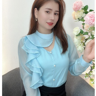 AN32 - ÁO KIỂU CÔNG SỞ BÈO 1 BÊN