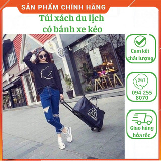 Túi kéo du lịch/ Vali kéo 3CE phong cách Hàn Quốc kích thước lớn