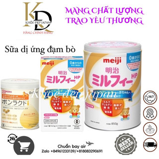 Sữa dị ứng đạm bò wakodo & meiji hp nhật bản