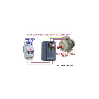 Biến tần vào 1 pha 220v ra 3 pha 380v kcly/ koc600