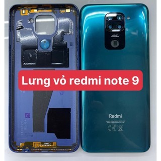 Lưng vỏ sau kèm viền +khay sim ,kèm phím,kèm kính camera điện thoại xiaomi redmi note 9