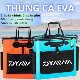 Thùng đựng cá 3 ngăn phụ, 1 ngăn chính, chất liệu nhựa eva cao cấp