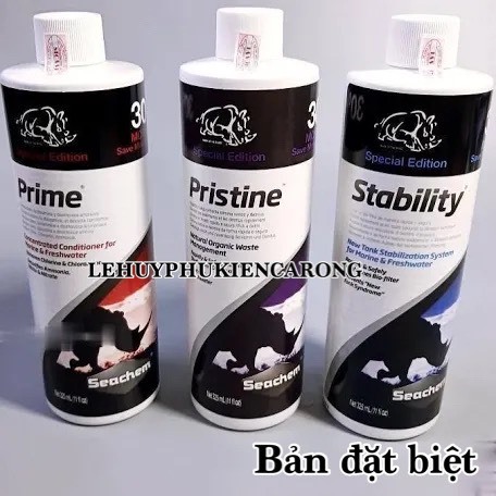Stability-Prime-Pristine 325ml (Bản đặc biệt thêm 30%) - Vi sinh Seachem Giành Cho Hồ Cá