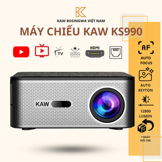 Máy chiếu mini siêu sáng KS990, tự động lấy nét, tự động chỉnh góc, độ sáng 2600 AnsiLumen