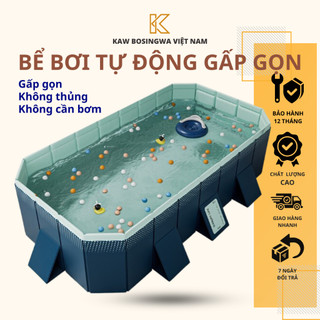 Bể Bơi Gấp Gọn Tự Động Chính Hãng, Kích Thước Vừa, Dễ Dàng Sử Dụng, Không Cần Bơm Điện