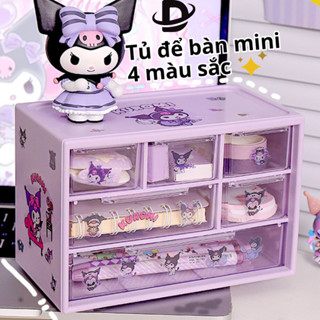 Tủ decor bàn học đa năng nhiều ngăn, tủ đựng đồ mini dụng cụ học tập có ngăn kéo xếp chồng lên nhau với 4 màu sắc