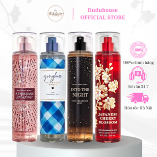 Xịt thơm body mist Bath And Body Works, Victoria Secret toàn thân hương nước hoa 236ml Duduhouse
