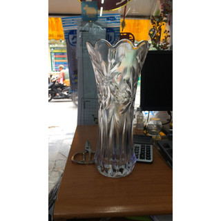 Lọ hoa thủy tinh pha lê miệng loe 35cm