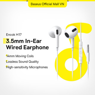 Tai Nghe Có dây bên Baseus loại C Type C Thích Hợp cho Huawei Mate 40 Samsung Xiaomi Oneplus Tai Nghe 3,5 mm có Mic