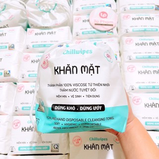 Khăn Mặt Khô Chillwipes Mềm Mịn - Vệ Sinh - Tiện Dụng