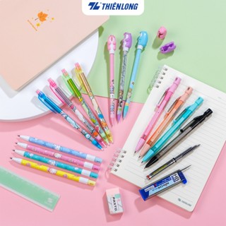 Bộ bút chì ngòi bấm Thiên Long dễ dàng thay ngòi, đa dạng mẫu mã, màu sắc, phù hợp học sinh, sinh viên