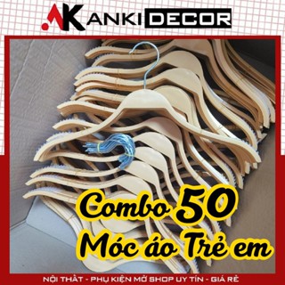 [COMBO 50] móc treo quần áo nhựa trẻ em, móc treo quần áo trẻ em, móc treo quần áo nhựa trẻ em Anki Decor