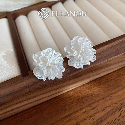 Bông tai nữ chuôi bạc 925 Eleanor Accessories hình hoa khuyên tai cô dâu phụ kiện trang sức 4684