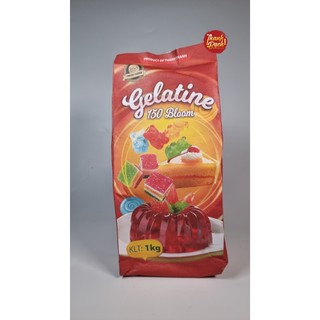 Bột gelatin làm khúc bạch gói 1kg loại 2 - màu đỏ