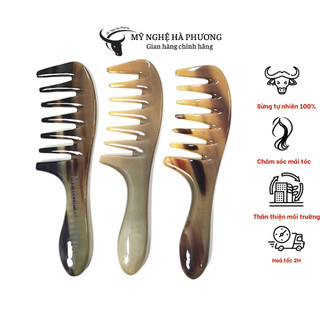 Lược Sừng răng thưa đủ size dùng gỡ rối, massage giúp lưu thông máu