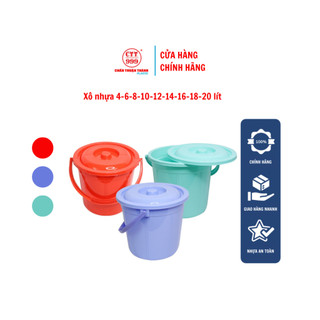 Xô nhựa có nắp Chấn Thuận Thành đựng thực phẩm, chứa nước, đựng gạo - Hàng Việt Nam chất lượng cao