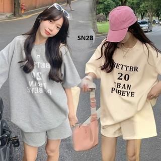 Đồ bộ đùi, đồ bộ bầu, bộ bầu thun thời trang, năng động, bộ bầu hai màu xám - kemSN28