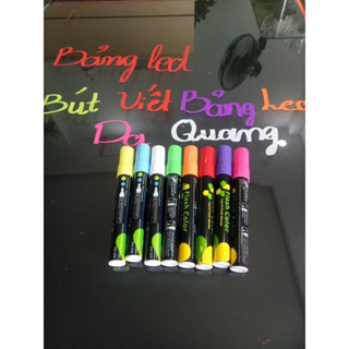 Bộ 8 Bút Dạ Quang 6mm viết Bảng Led Huỳnh Quang- Bảng Led Dạ Quang