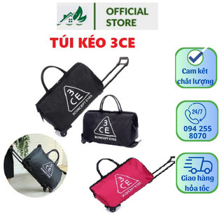 Vali, Vali gấp gọn, túi du lịch gấp gọn, Túi xách có bánh xe thước lớn 3CE phong cách Hàn Quốc