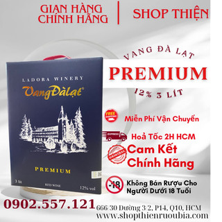 Vang Đà Lạt Đỏ PREMIUM 12% 3 Lít