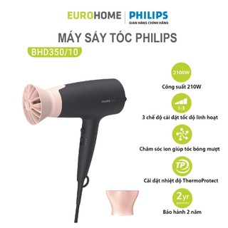 Máy sấy tóc philips bhd350 - 2100w, an toàn cho tóc, bảo hành 2 năm | hàng chính hãng