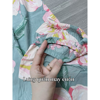 🌸Bộ tole (lanh) quần lửng tay ngắn số 1( 62kg - 72kg)🌷