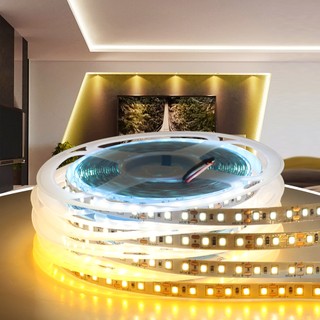 120 led/mét - đèn led dây 2835 12v cuộn 5m - siêu sáng, ánh sáng trắng , vàng , trung tính