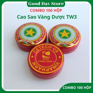 Combo 100 hộp cao sao vàng TW3 loại 3gr