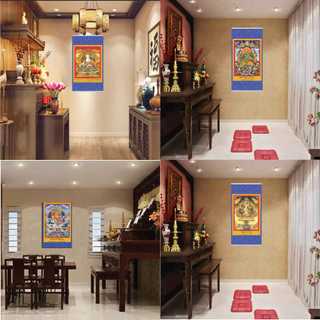 Tranh Phật giáo, Mandala, Quan Âm, tam thánh, Tara Trắng, Liên Hoa Sinh, tranh vải treo tường, tranh sáo trúc cao cấp