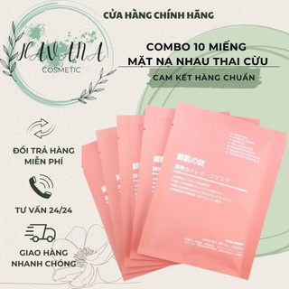 Combo 10 miếng mặt nạ nhau thai cừu nhật bản chính hãng