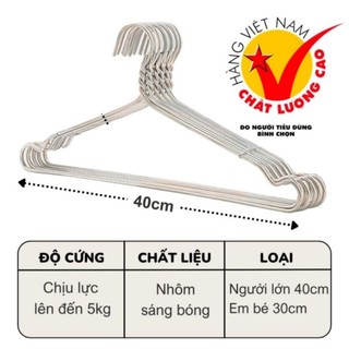 1 chục móc treo quần áo người lớn các cỡ