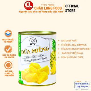 Dứa ngâm nước đường Cát Long 565gr