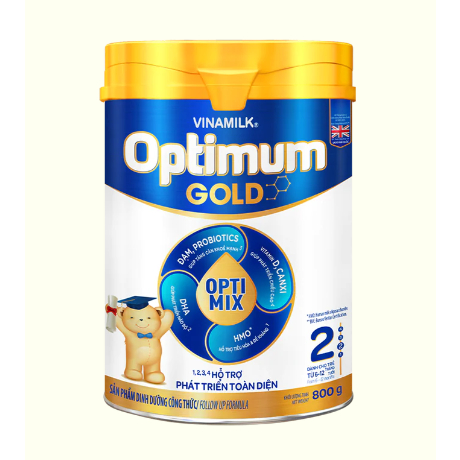 [CHÍNH HÃNH] Sữa bột số1, 2 (6-12 tháng tuổi) Vinamilk Optimum Gold (hộp 800g)