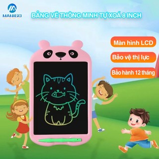Bảng vẽ tự xoá thông minh đa sắc Manigo KS08501 màn hình LCD chạy bằng pin dành cho bé học tập sáng tạo bảo hành 1 năm