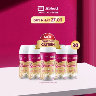 Thùng 30 Sữa nước dành cho người bị tiểu đường Glucerna Abbott 220ml/chai