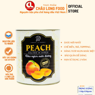 Đào Ngâm Nước Đường Asia Home Lon 830 gram